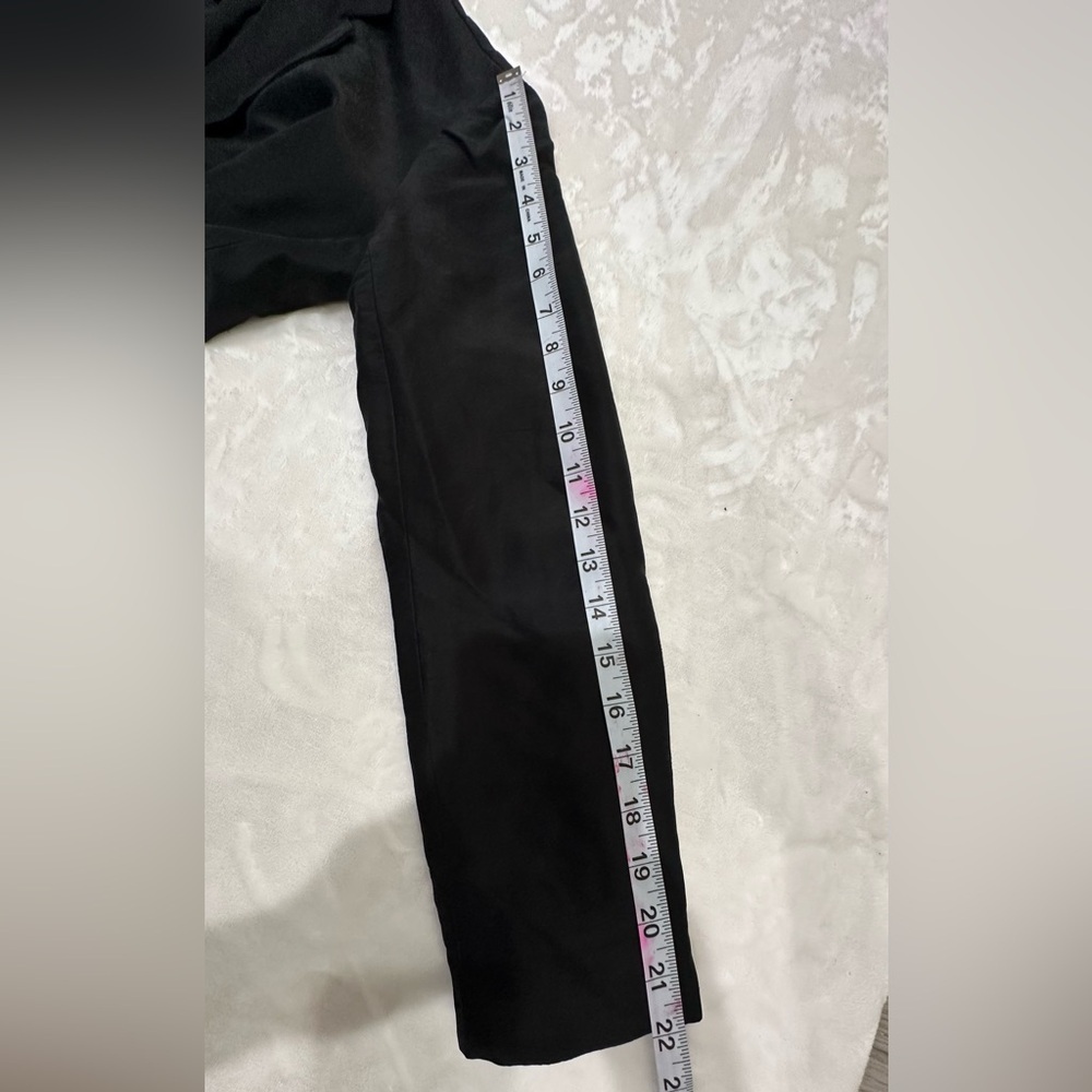 Lauren Ralph Lauren 100% Silk  Black Formal Blazer Tailored Design size 2 Petite - Picture 9 of 15